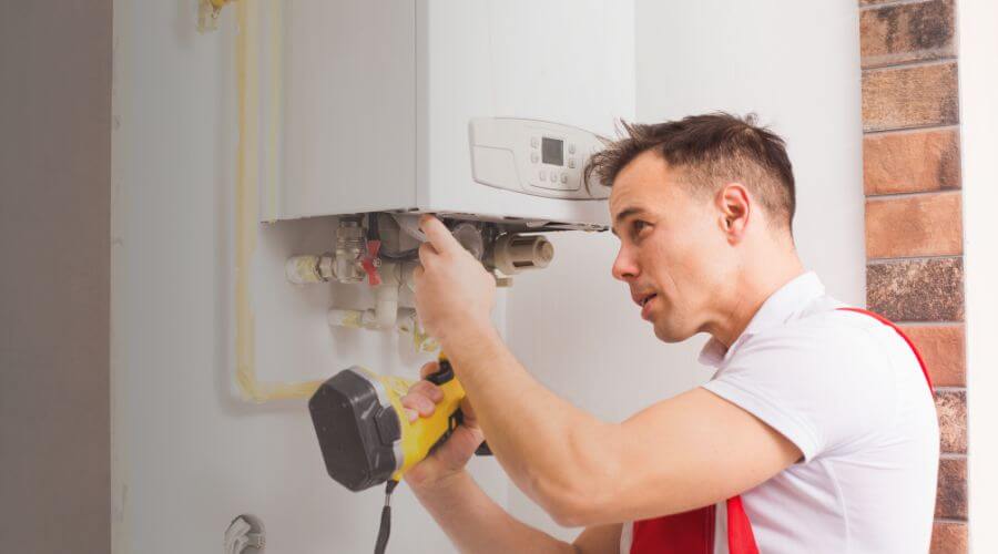 Local water heater installation in Grandview, IA